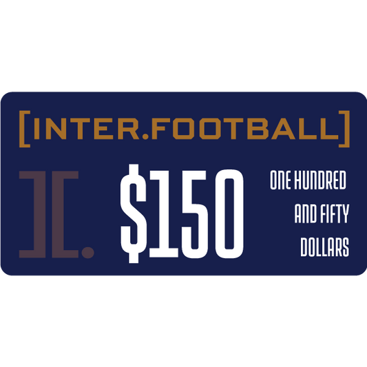 INTER FOOTBALL GIFT CARD $150