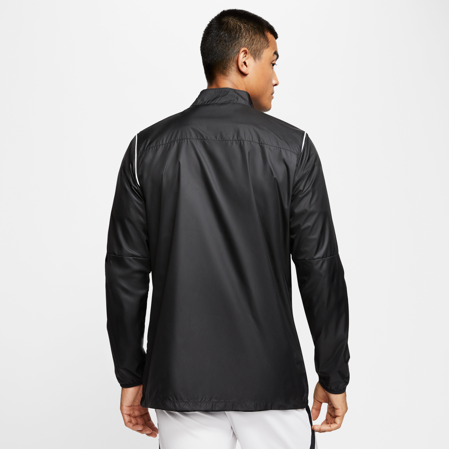 MENS NIKE PARK 20 RAIN JACKET - BLACK - CLEARANCE