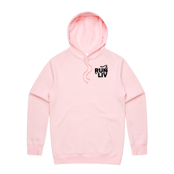 RUN 2 LIV PINK GRAPHIC HOODIE - YOUTH'S