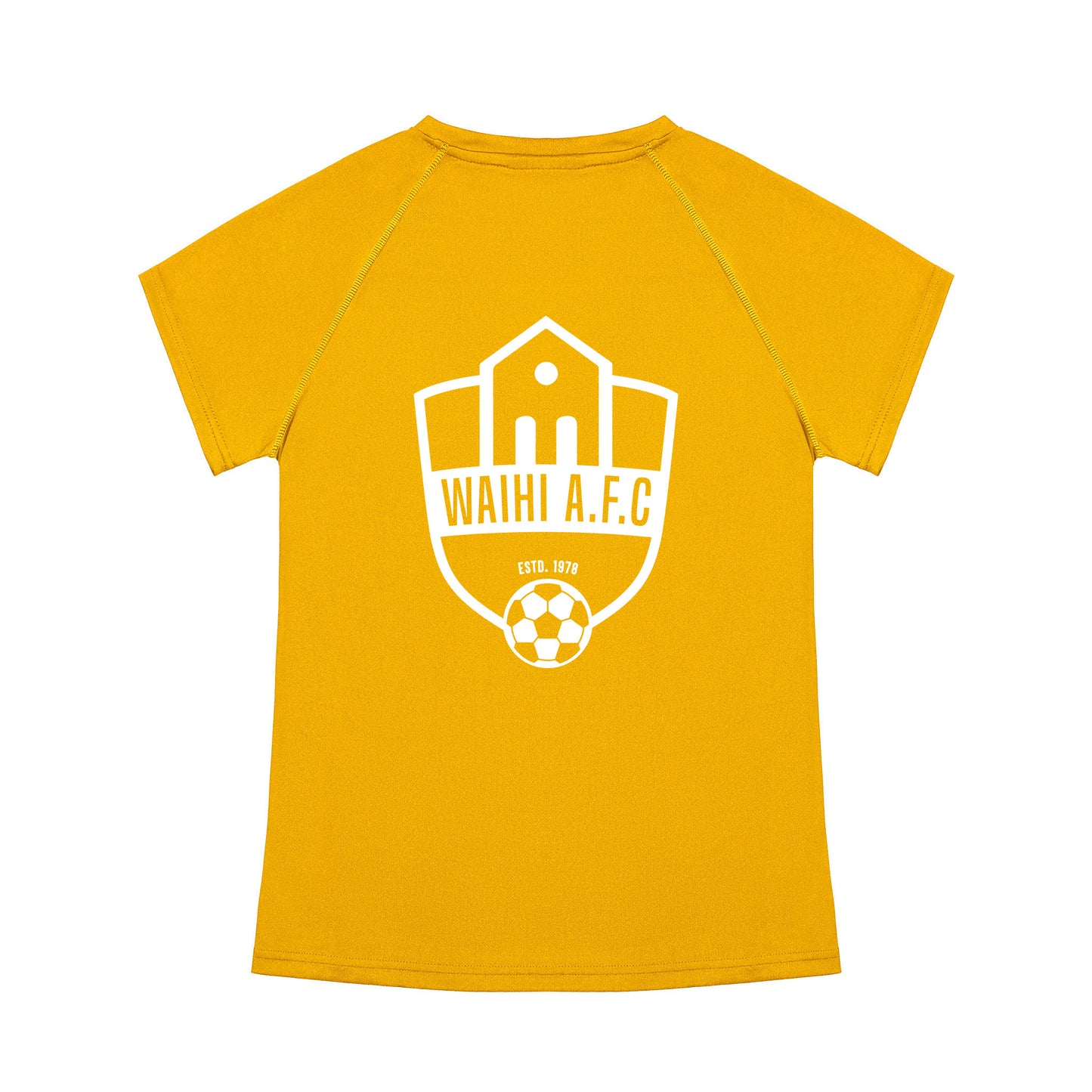 WAIHI AFC GOLD PERFOMANCE TEE - WOMENS