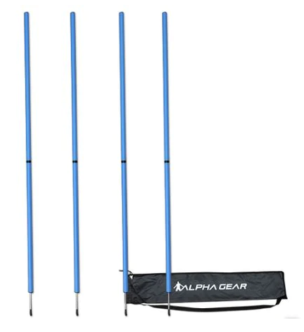 ALPHA AGILITY POLES WITHOUT SPRING - SET OF 4