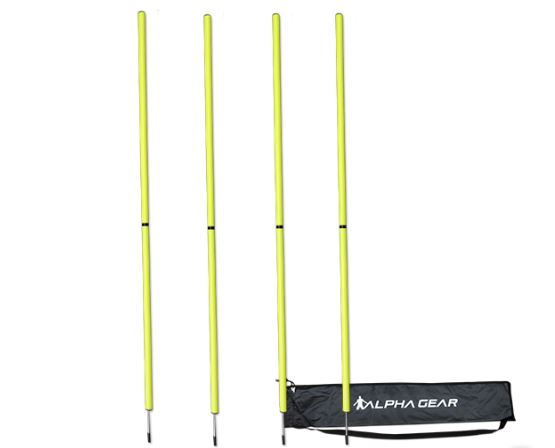 ALPHA AGILITY POLES WITHOUT SPRING - SET OF 4