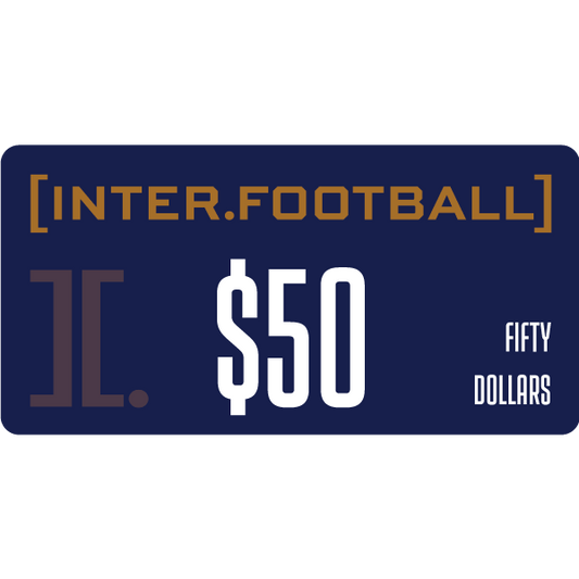 INTER FOOTBALL GIFT CARD $50