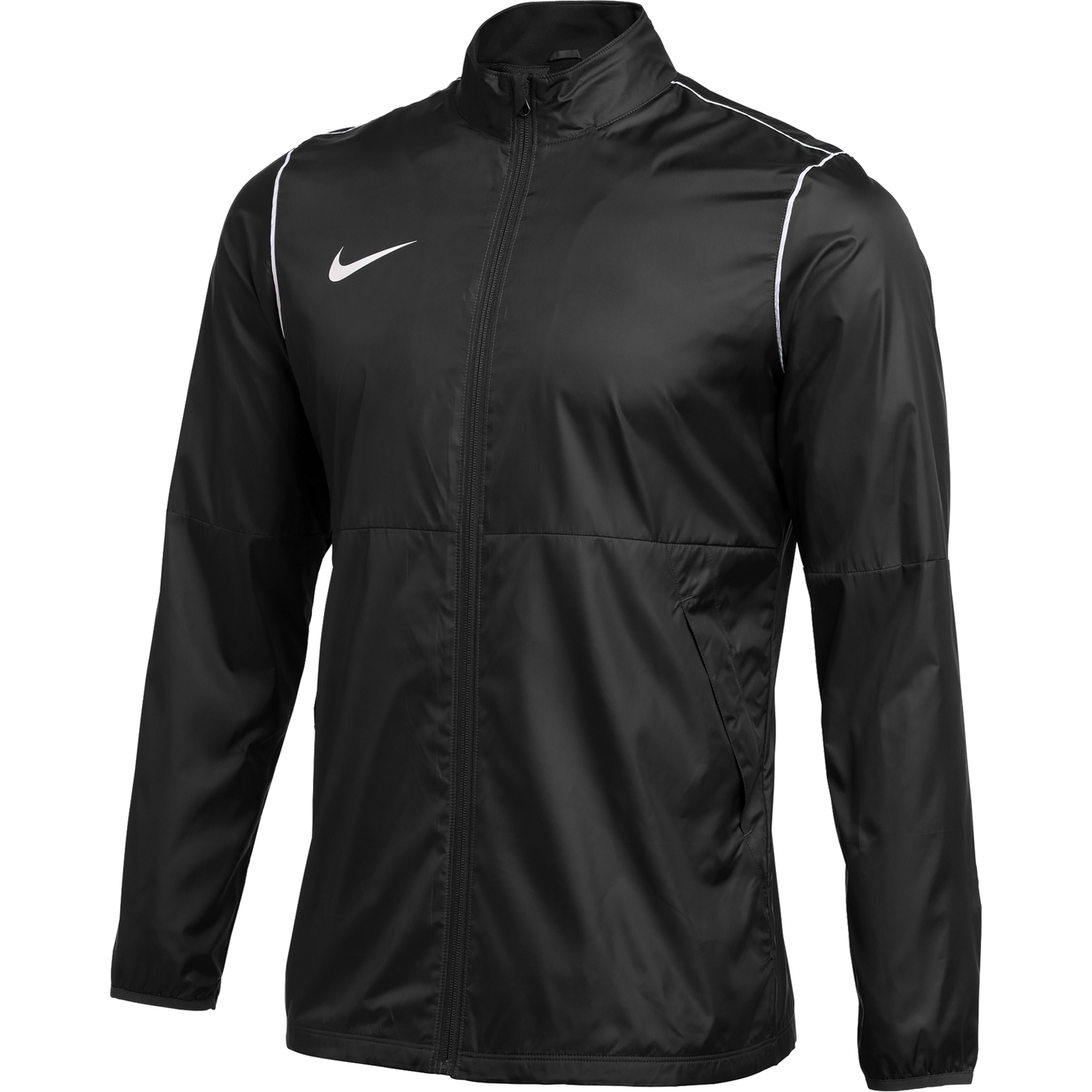 MENS NIKE PARK 20 RAIN JACKET - BLACK - CLEARANCE