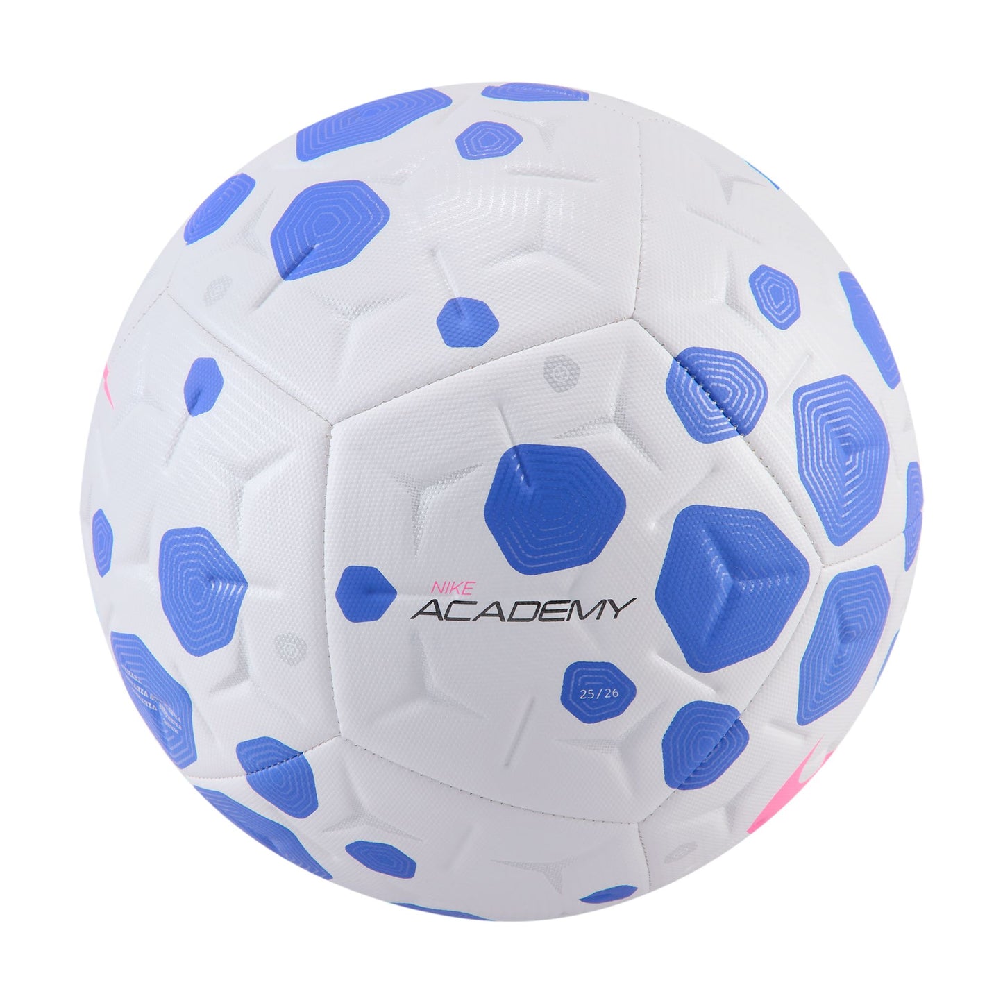 NIKE ACADEMY FOOTBALL - WHITE/RACER BLUE/PINK BLAST