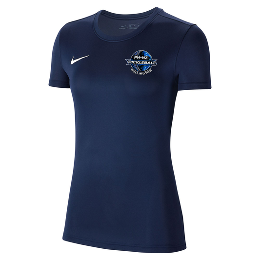 PICKLEBALL WELLINGTON WOMENS NIKE PARK JERSEY - MIDNIGHT NAVY