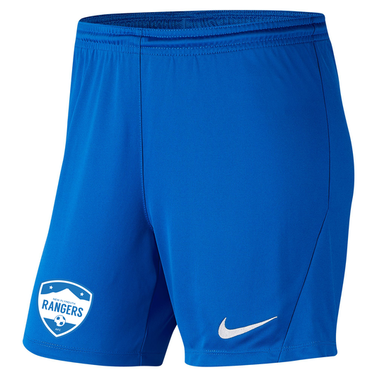 NEW PLYMOUTH RANGERS AFC NIKE PARK III KNIT ROYAL SHORT - WOMEN'S