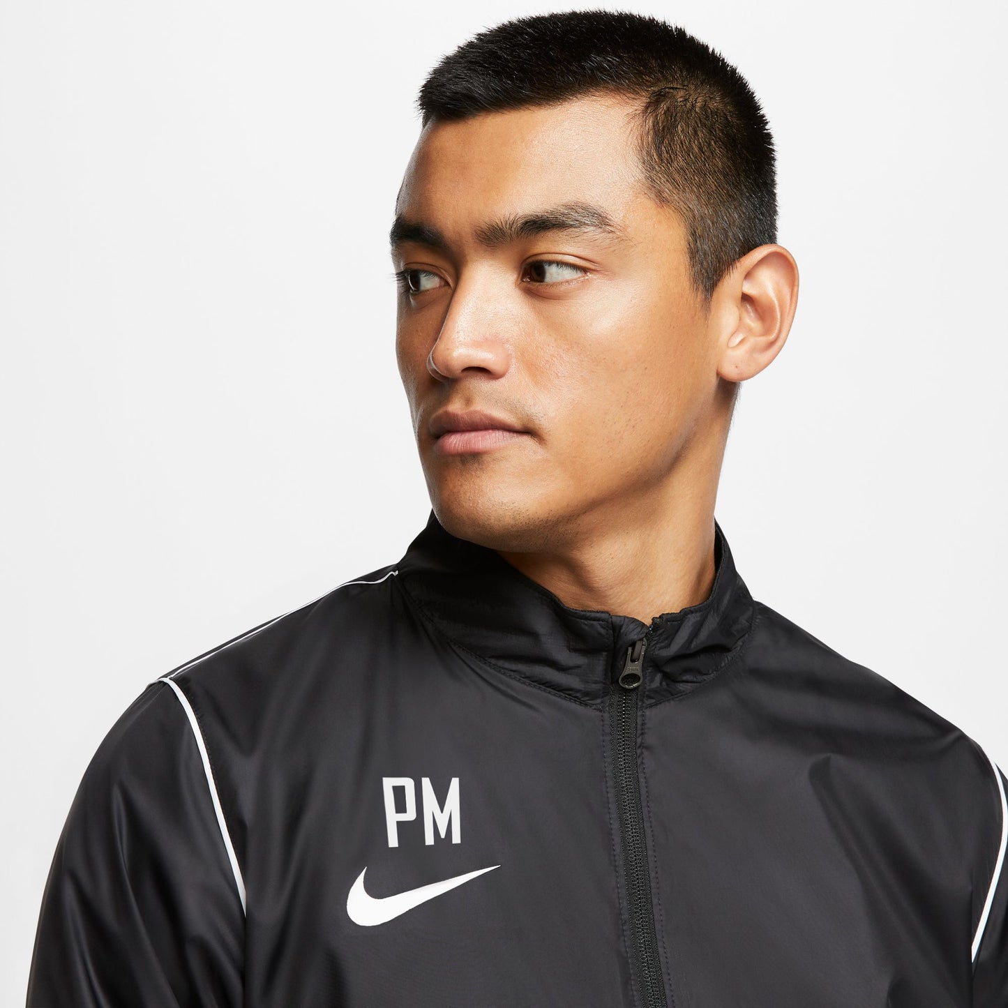 MENS NIKE PARK 20 RAIN JACKET - BLACK - CLEARANCE