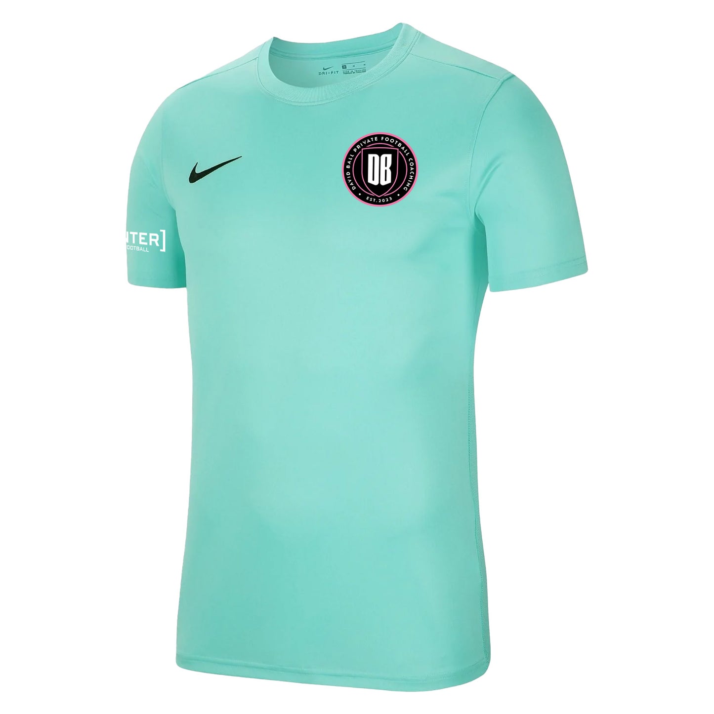 DAVID BALL FOOTBALL COACHING NIKE PARK VII HYPER TURQUOISE JERSEY - MEN'S