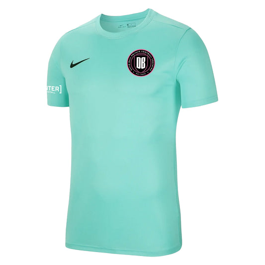DAVID BALL FOOTBALL COACHING NIKE PARK VII HYPER TURQUOISE JERSEY - YOUTH'S