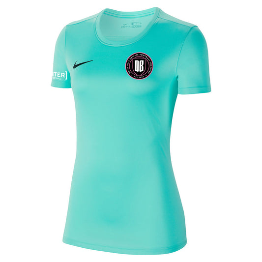 DAVID BALL FOOTBALL COACHING NIKE PARK VII HYPER TURQUOISE JERSEY - WOMEN'S