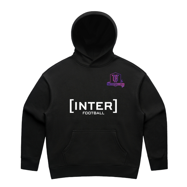 THE FOOTBALL GIRLS BLACK STREET  HOODIE - KIDS