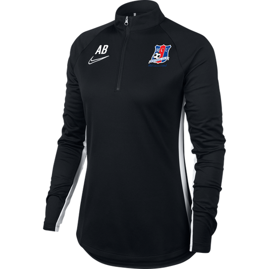 MID CANTERBURY UNITED FC NIKE DRILL TOP - WOMEN'S