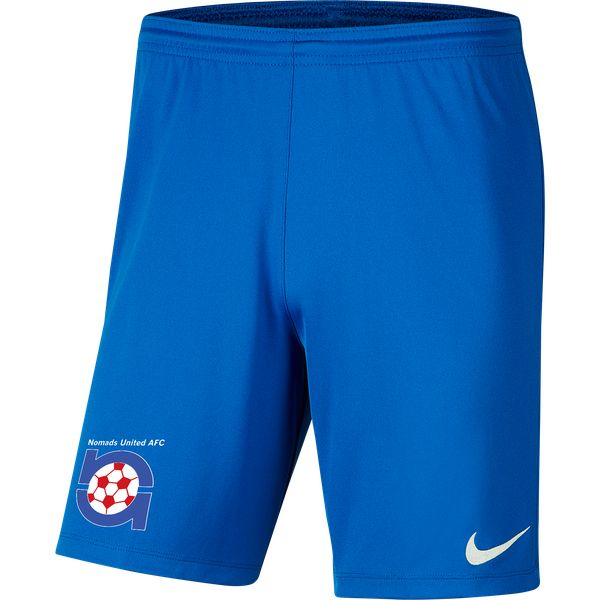 NOMADS UNITED ACADEMY  NIKE PARK III KNIT SHORT - YOUTH'S