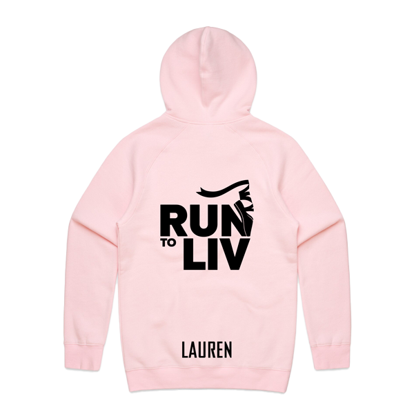 RUN 2 LIV PINK GRAPHIC HOODIE - MEN'S