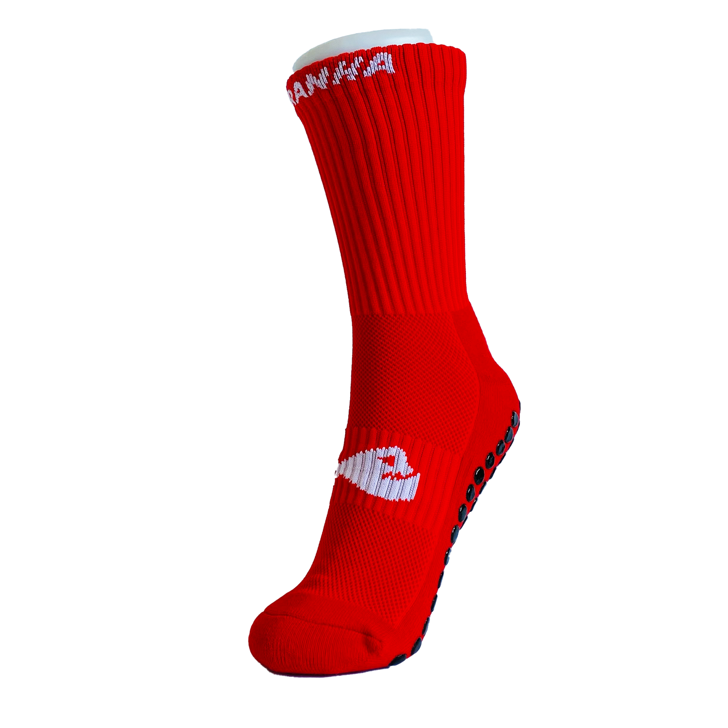 CREW GRIP SOCK/RED