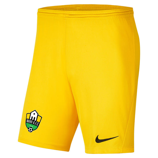WAIHI AFC NIKE PARK III KNIT AWAY SHORT - MEN'S