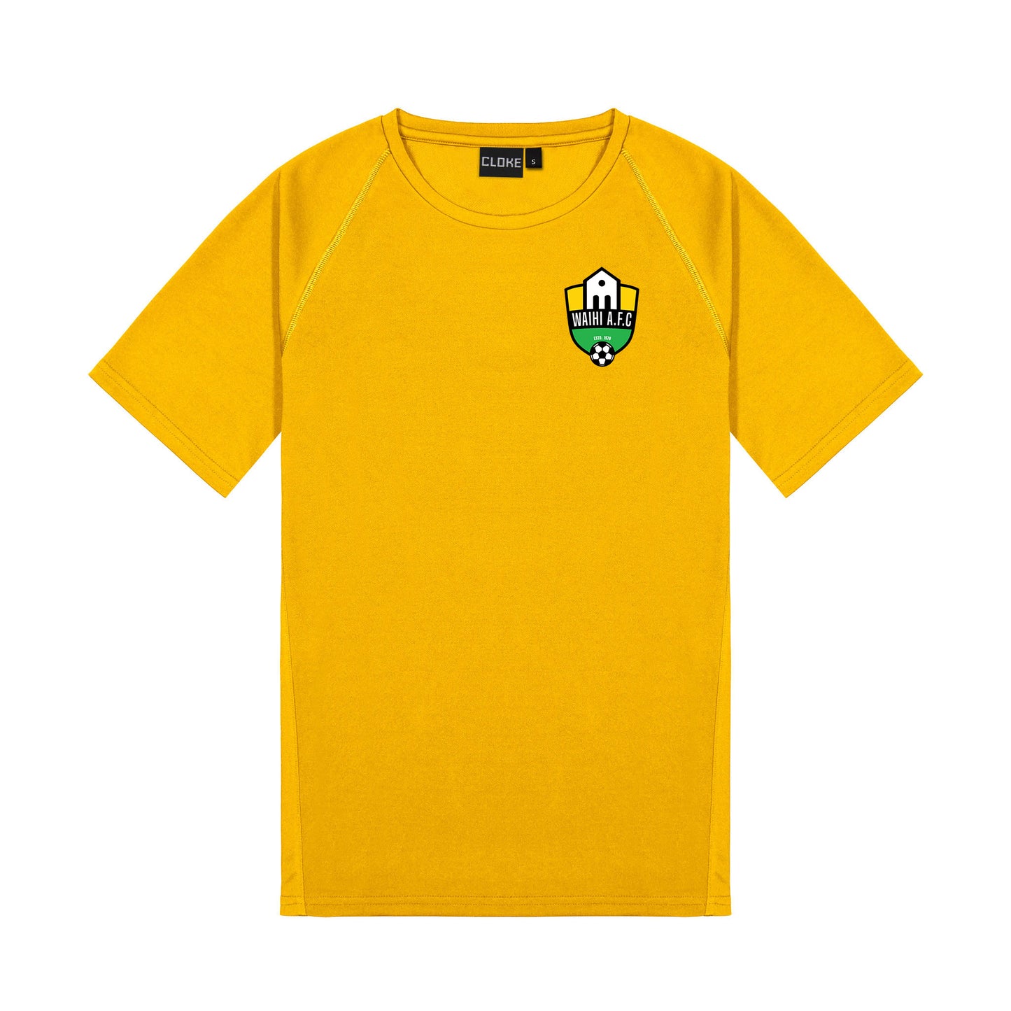 WAIHI AFC GOLD PERFOMANCE TEE - MENS