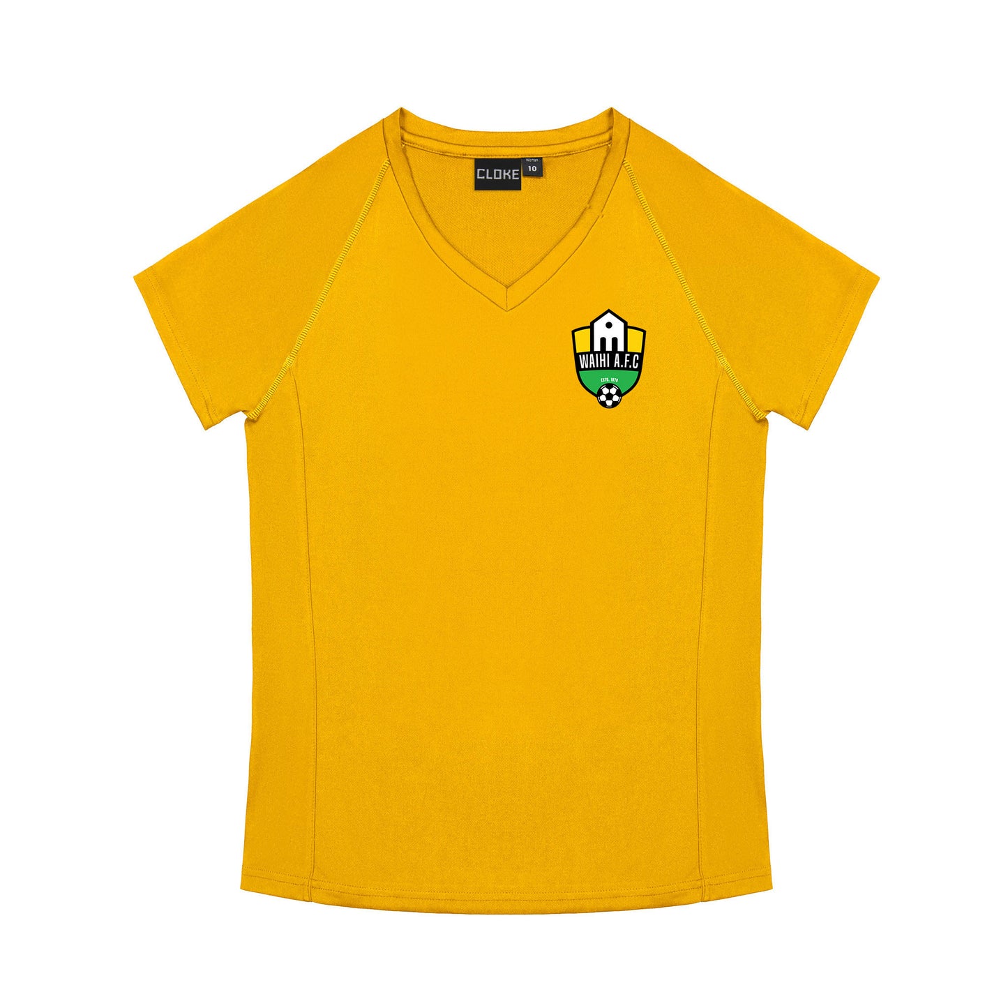 WAIHI AFC GOLD PERFOMANCE TEE - WOMENS