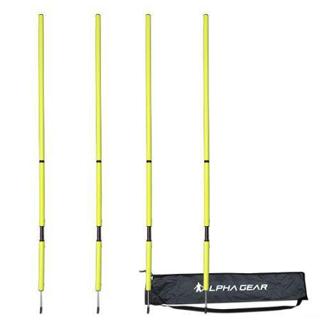 ALPHA AGILITY POLES WITH SPRING - SET OF 4